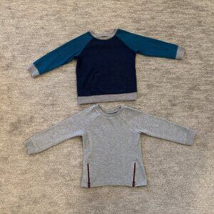 Toddler Sweaters - Set of 2 - Size 4T - Blue Sweater - Grey Sweater